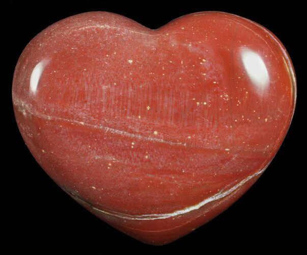 Colorful, Polished Petrified Wood Heart - Triassic #58548